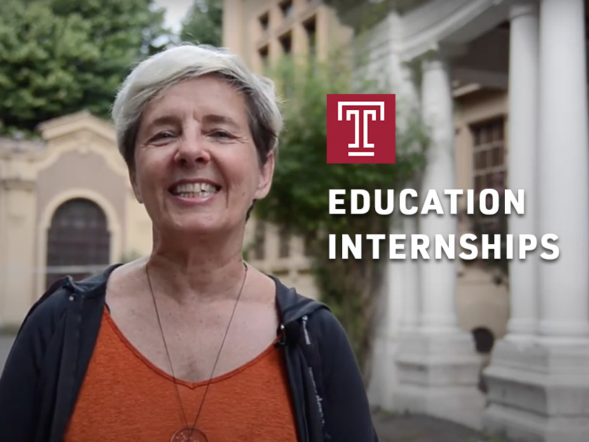 Education Internships at Temple Rome
