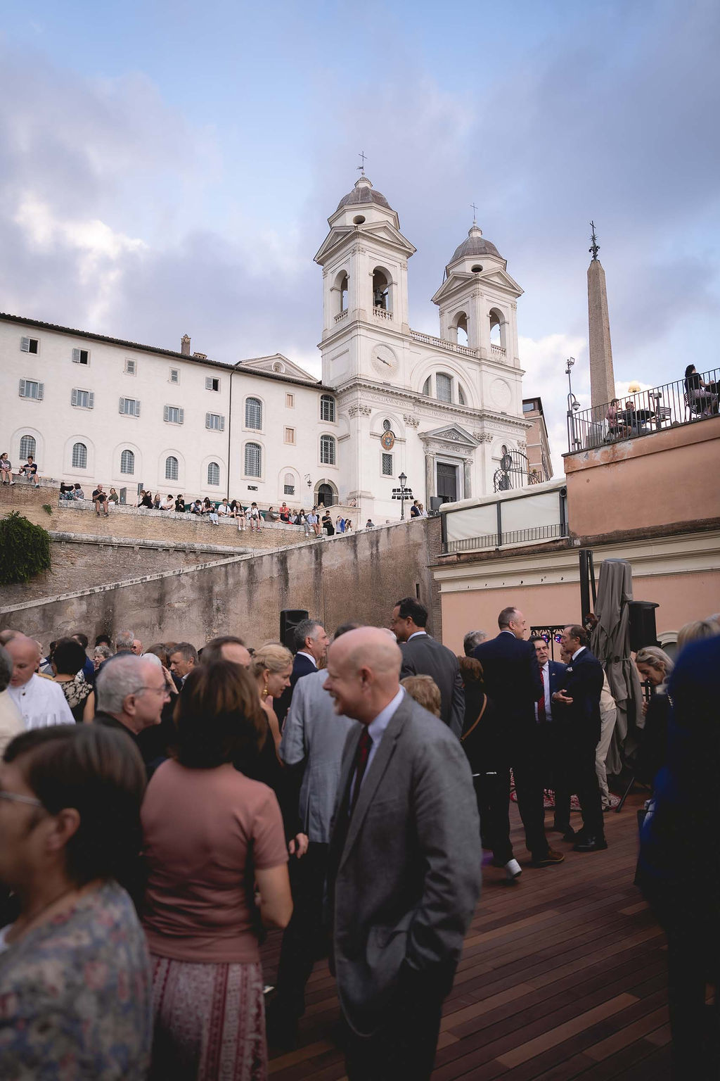 Panoramic terrace on the occasion of Temple Rome's opening celebration